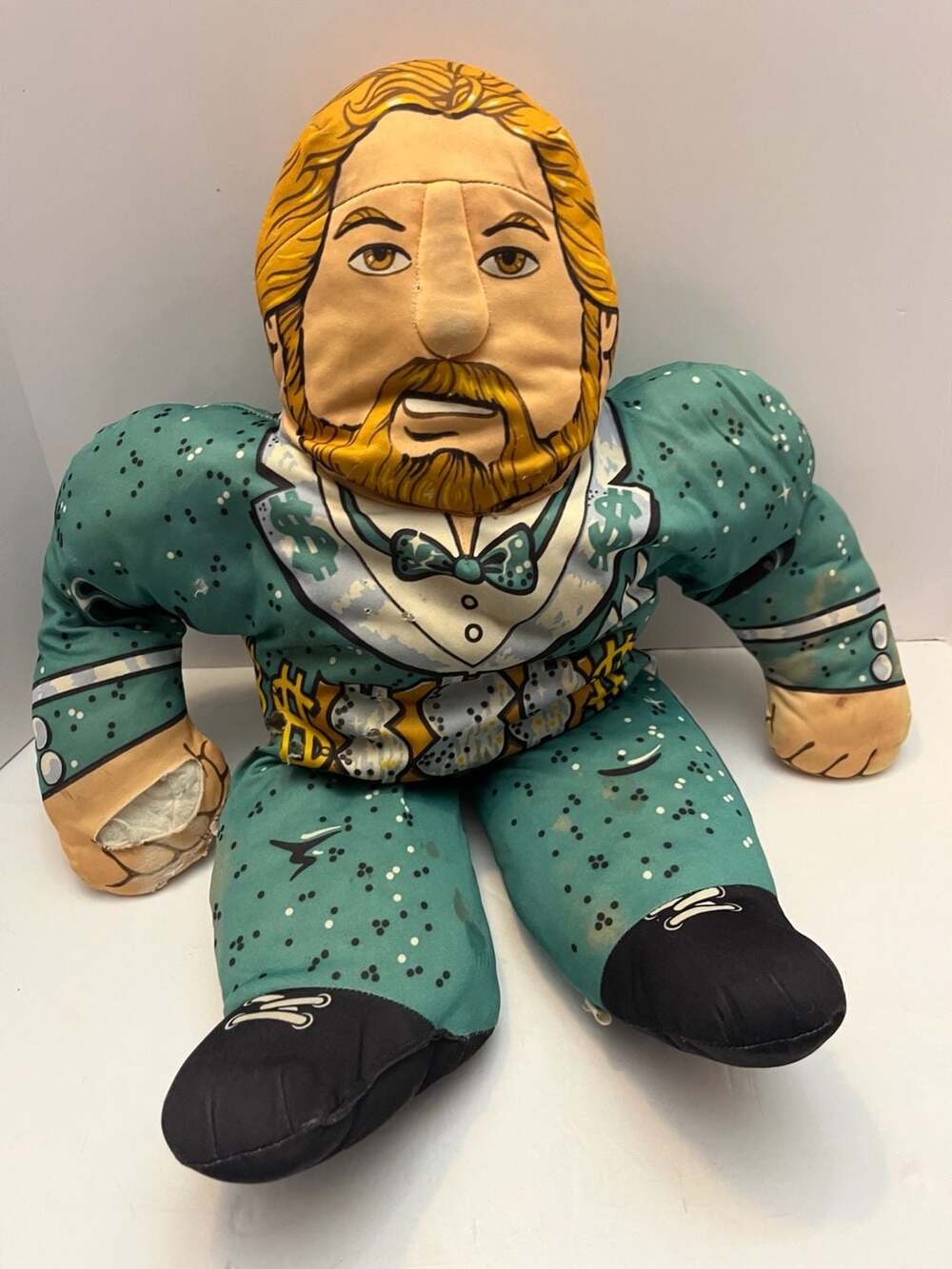 Vintage 1990 WWF Ted DiBiase Million Dollar Man Tonka Wrestling Buddy Damaged
